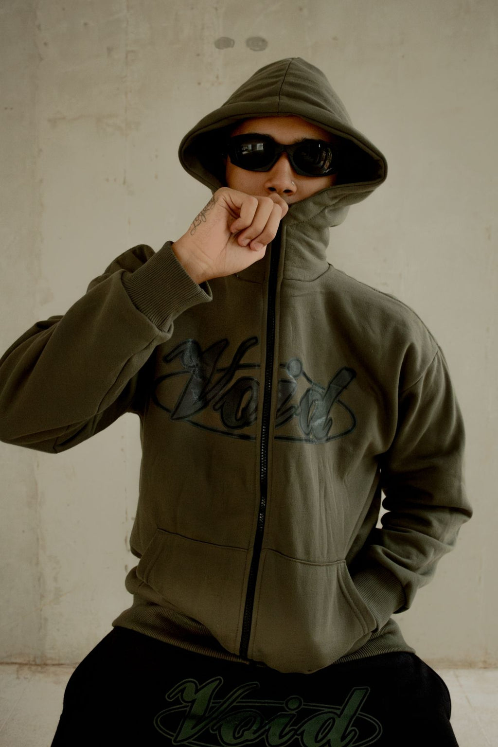 casaco verde streetwear