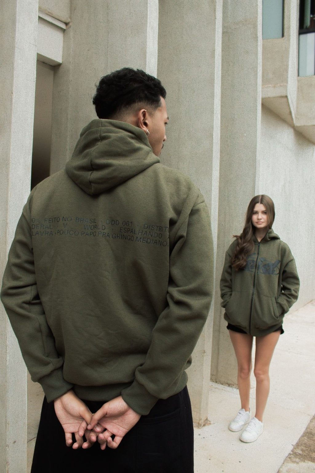 casaco verde militar