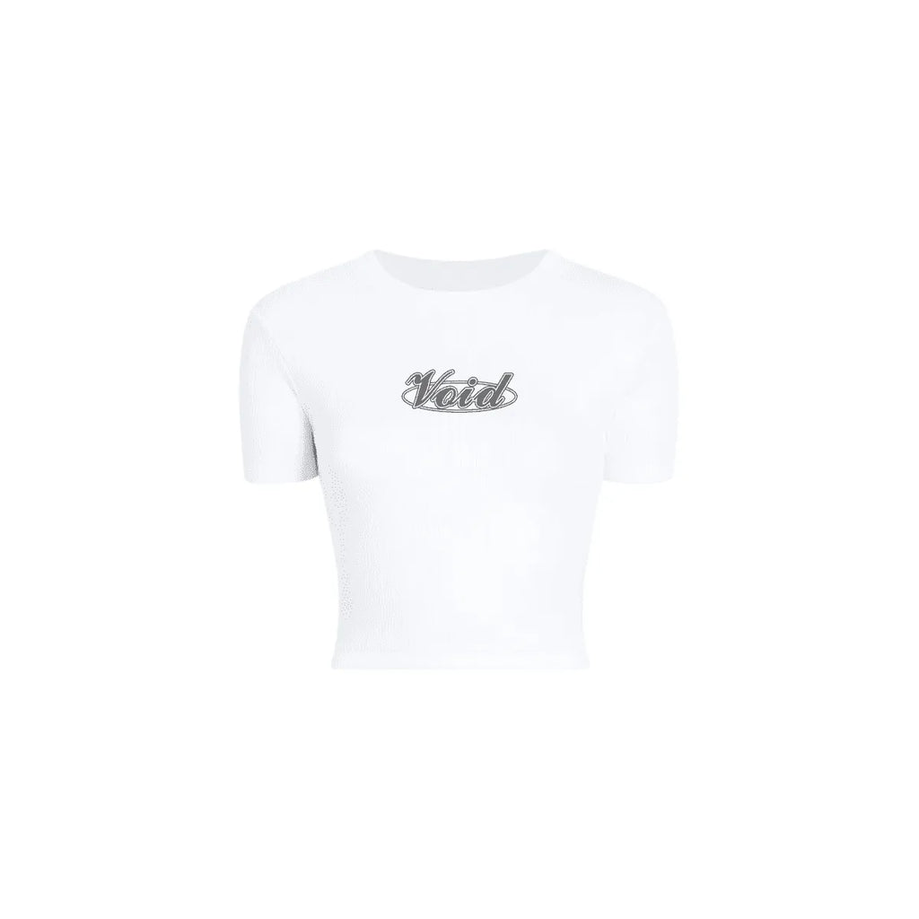 camiseta cropped branca feminina