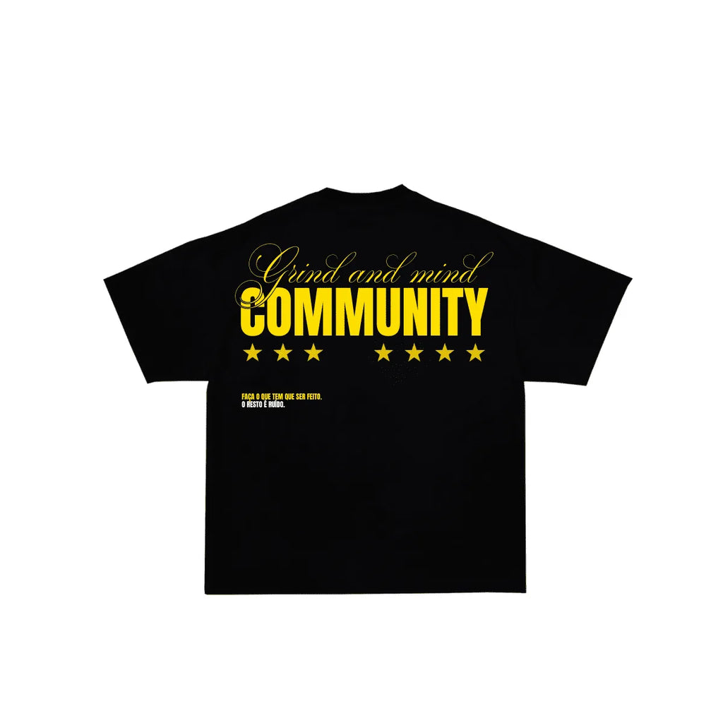 CAMISETA REGULAR PRETA