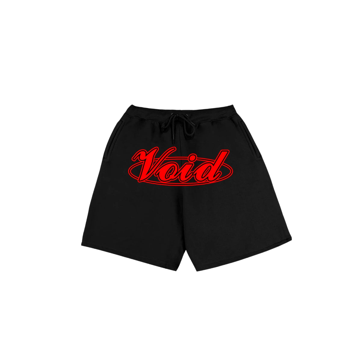 DEFAULT RED SWEATSHORTS (BLACK)