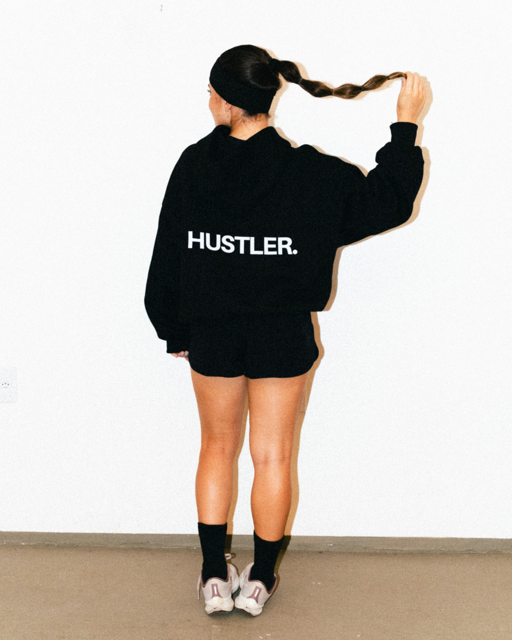 "HUSTLER" HOODIE BOXY