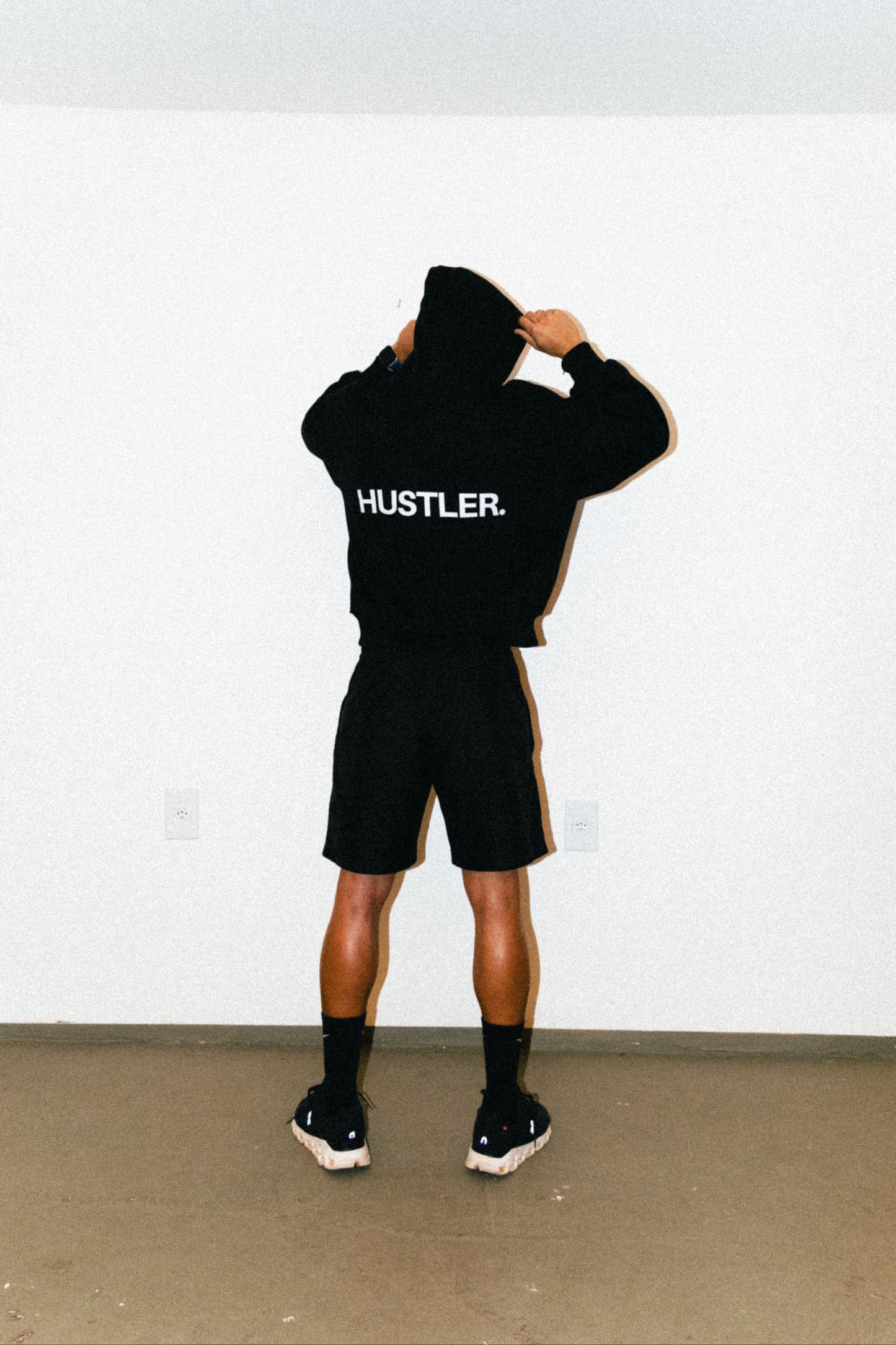 "HUSTLER" HOODIE BOXY