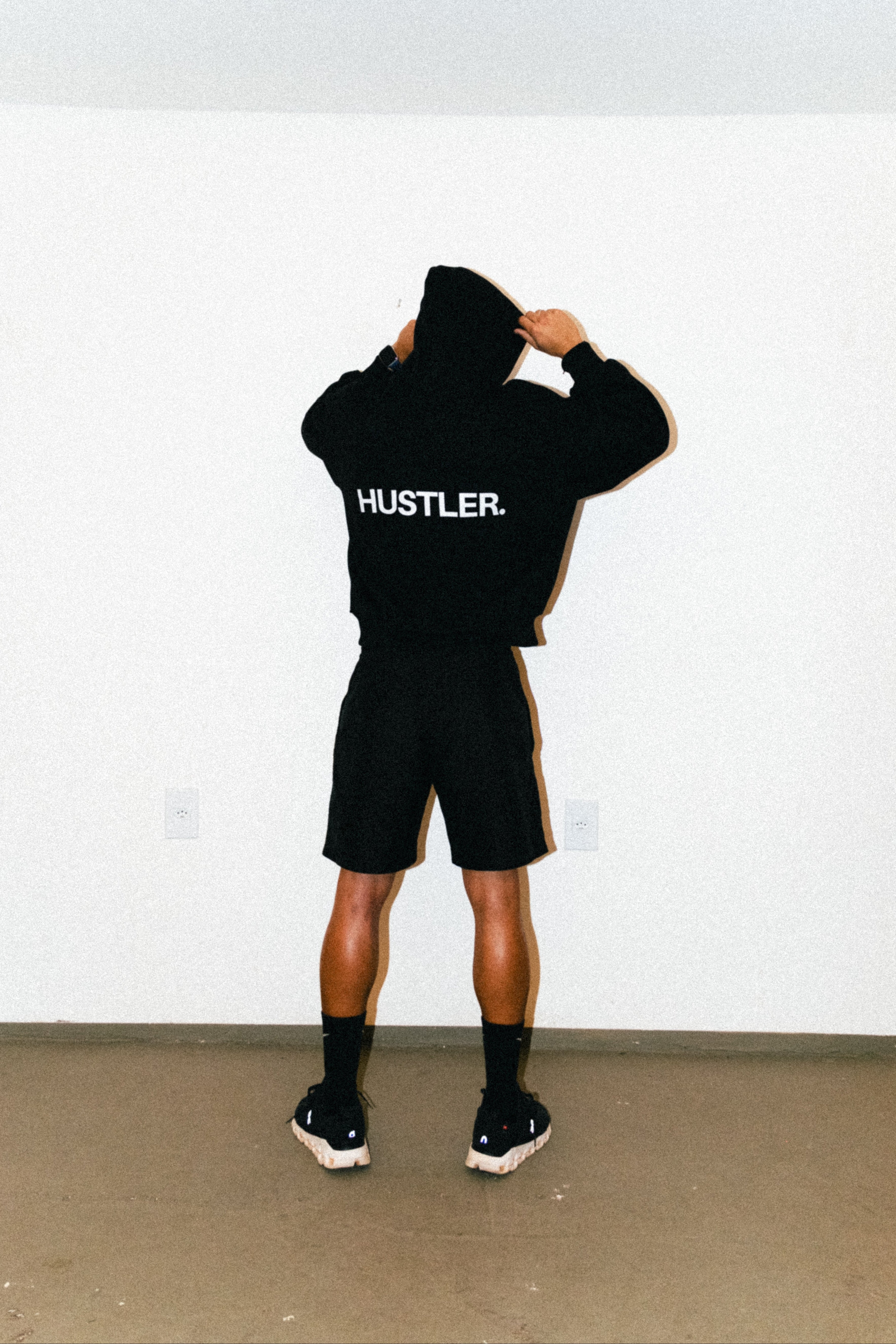 "HUSTLER" HOODIE BOXY
