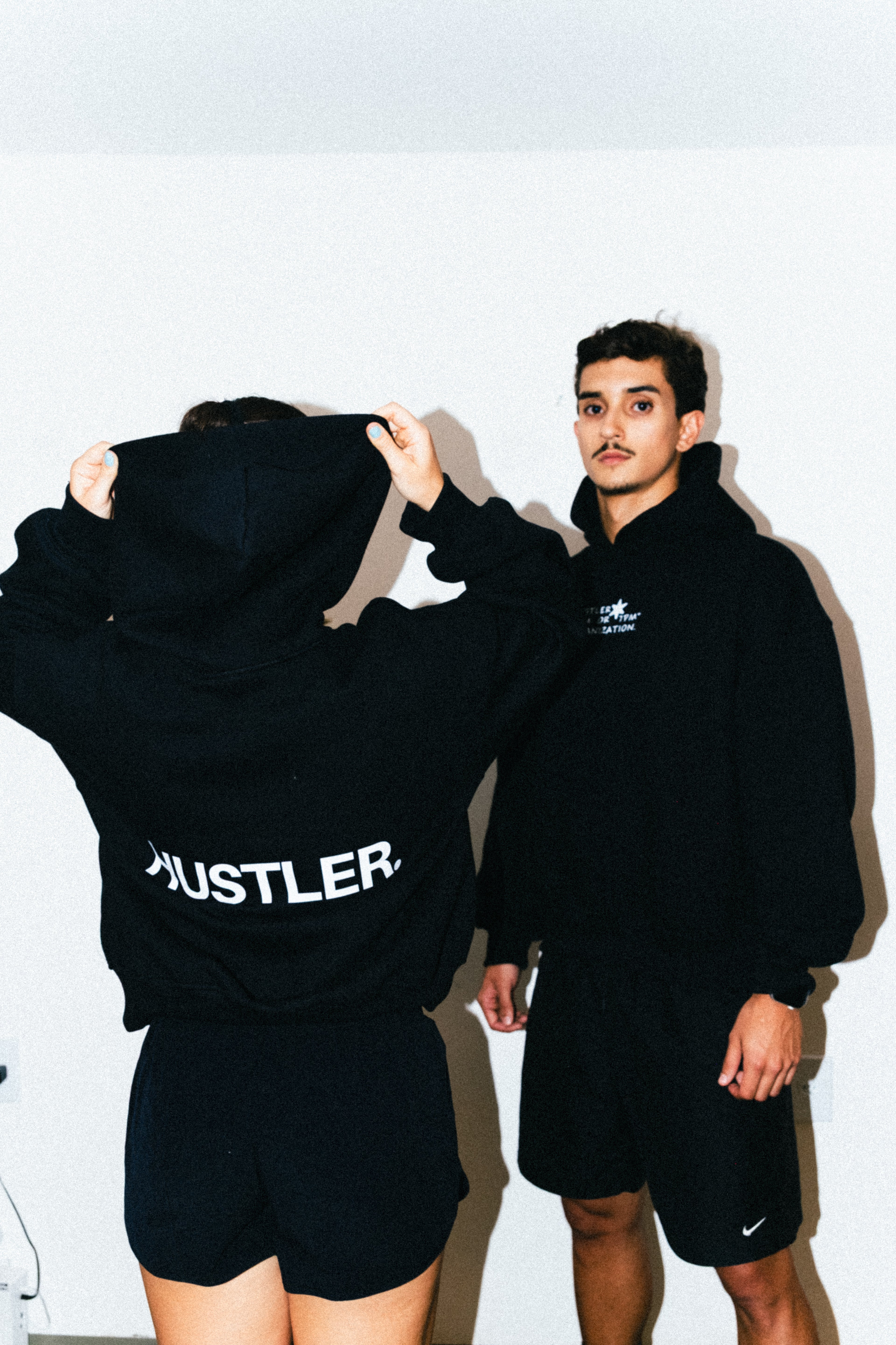 "HUSTLER" HOODIE BOXY